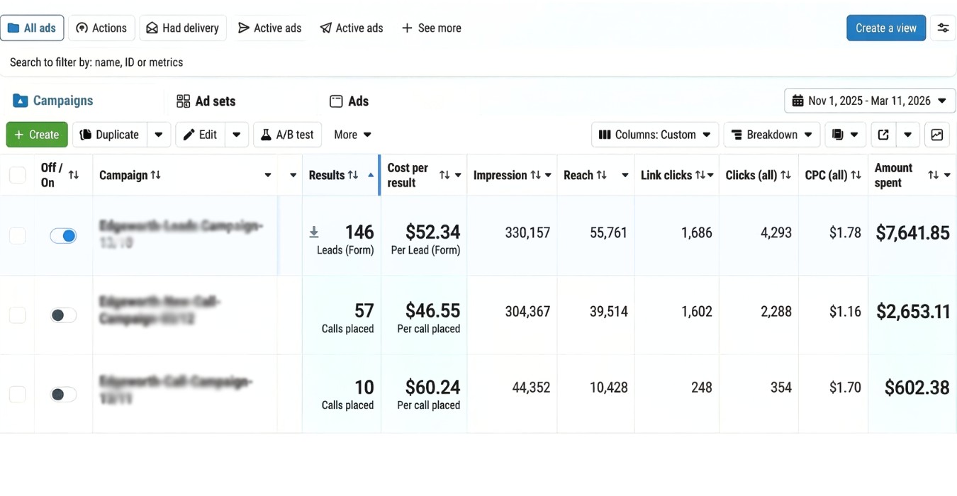 Dental Meta Ads Result 1
